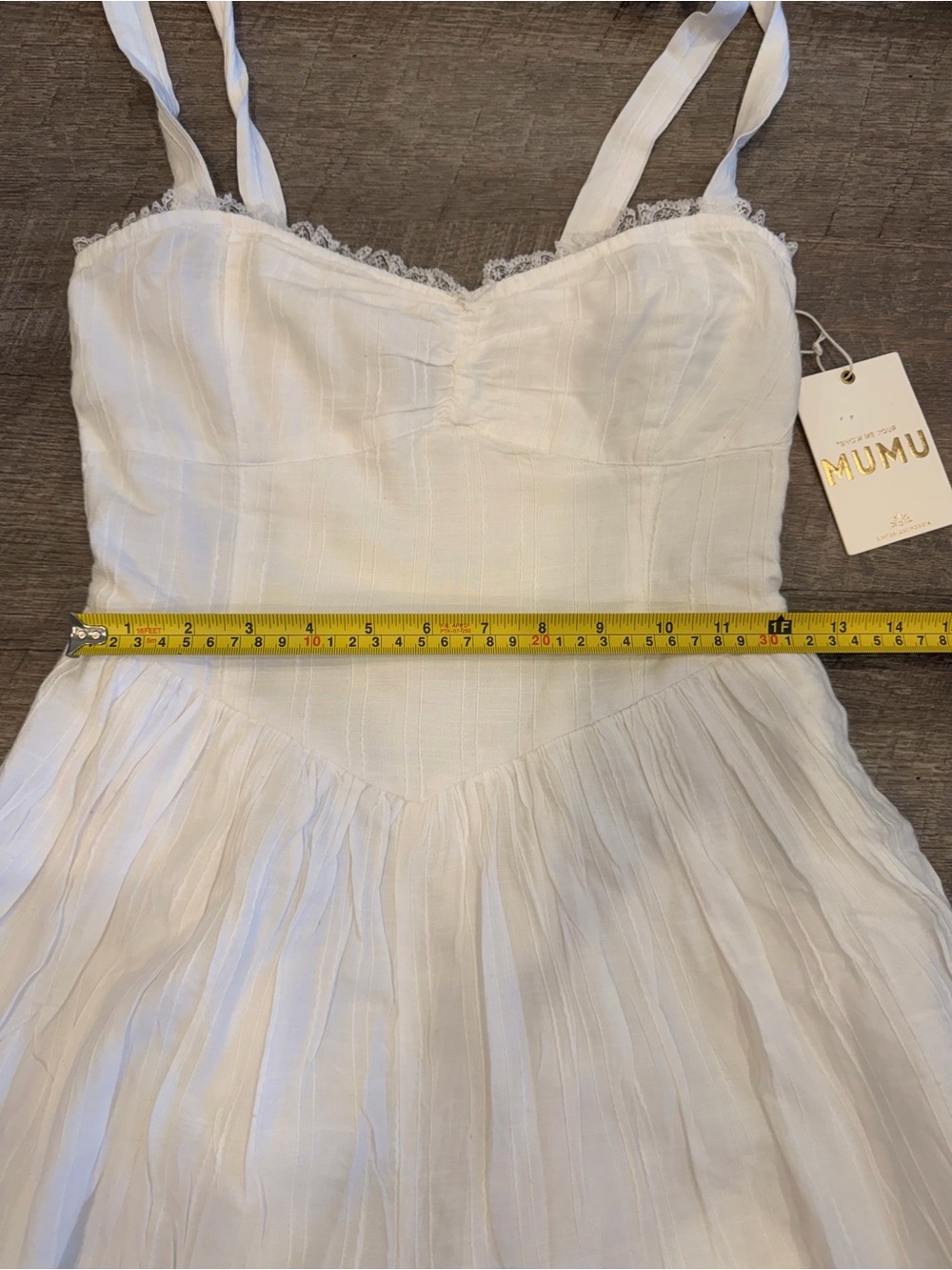 Show Me Your Mumu Regal Romper NWT Size Small White Cottagecore Tie Strap Romper - Picture 7 of 14